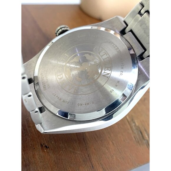 Citizen Men's Watch AW1240-57L Eco Drive Super Titanium Blue Dial Date 42mm - Picture 7 of 15